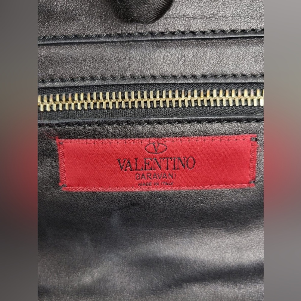 VALENTINO LEATHER ROCKSTUD SATCHEL - Picture 7 of 15